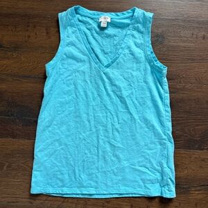 J. Crew Aqua Sleeveless Top